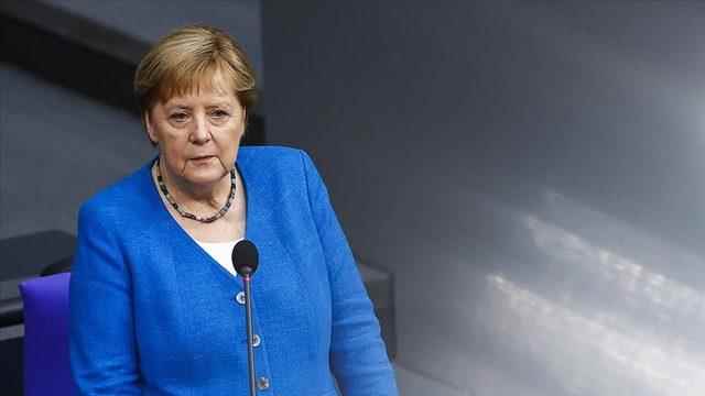Former German Chancellor Merkel receives an award from UNESCO for