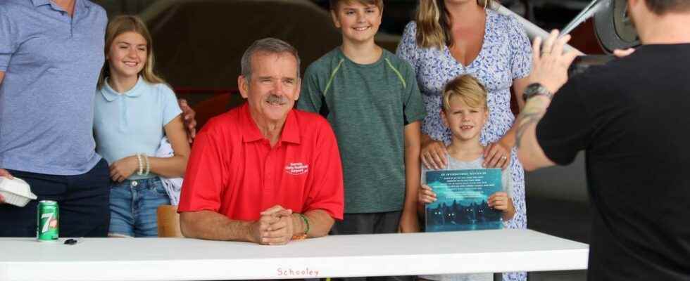 Pretty cool Sarnia family thrilled to meet citys famous astronaut