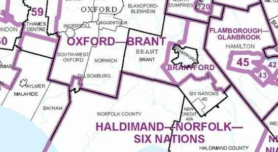 Proposal would split Brantford Brant into three federal ridings