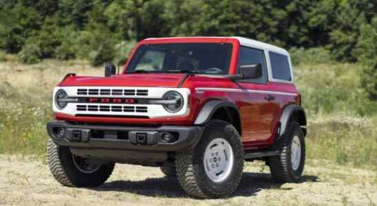 Retro versions honoring the past for the 2022 Ford Bronco