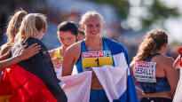 Saga Vanninen won the heptathlon gold again at the Junior