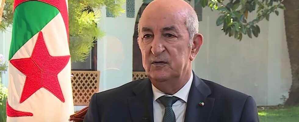 The Algerian president calls on the military in power in