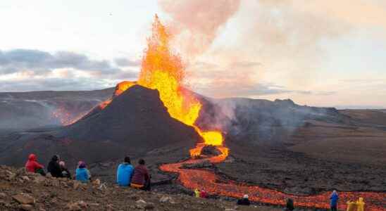 The volcanic eruption in Iceland like youve never seen it