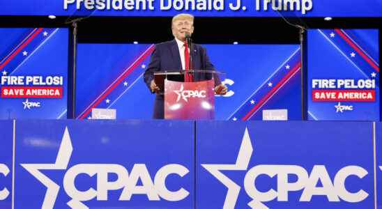 Trumps flurry of speech against Biden at the CPAC Conservative