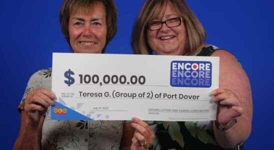 Women share 100000 lottery prize