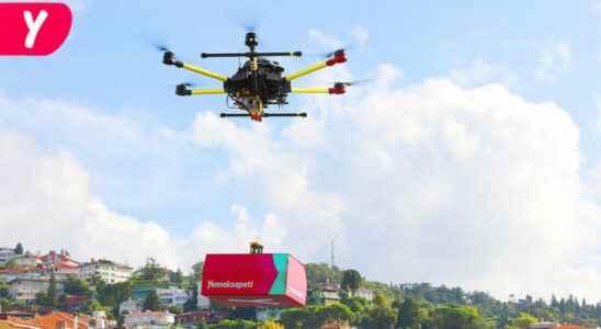 Yemeksepeti delivered with drone this time