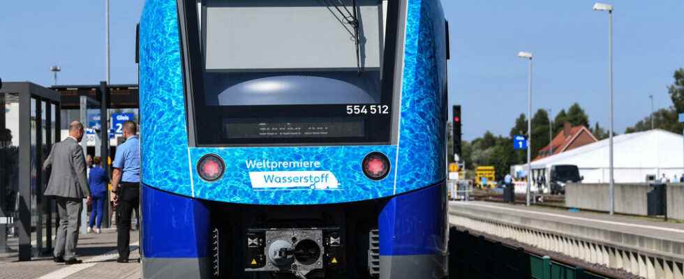 commissioning of the first hydrogen trains a world first