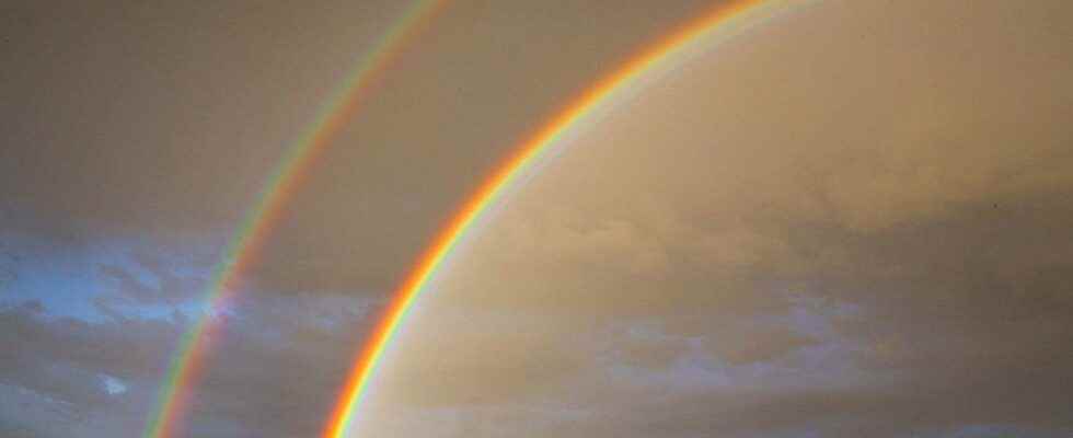 Extraordinary weather phenomenon the double rainbow