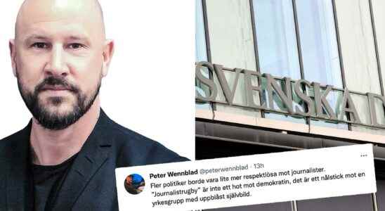Internal anger at Svenska Dagbladet after Peter Wennblads tweet