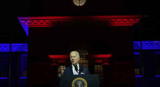 Joe Biden denounces the extremism of Trump and his supporters