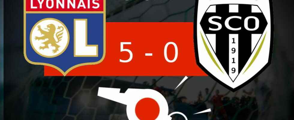 Lyon Angers series of goals for Olympique Lyonnais the