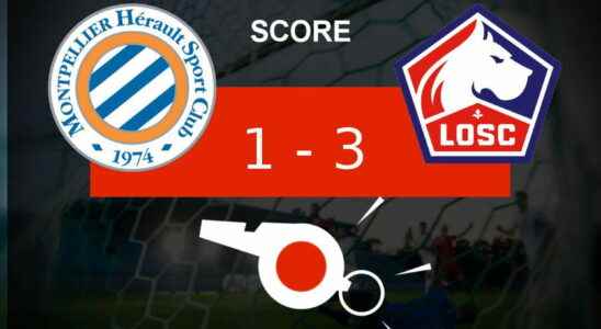 Montpellier Lille Lille OSC masters its opponent the summary