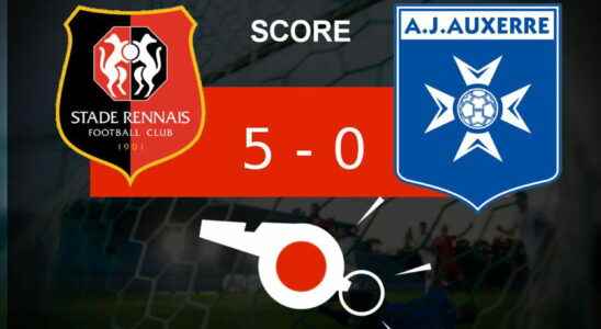 Rennes AJ Auxerre nice blow for Stade Rennais 5 0