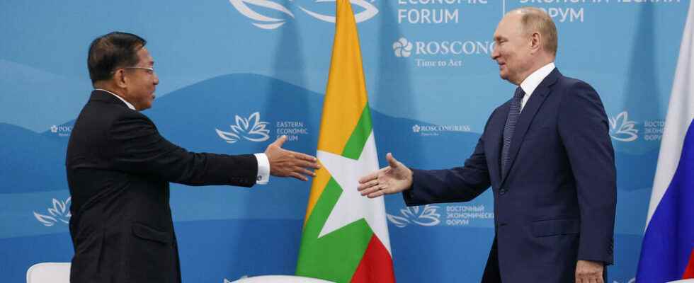 Russia and Burma two countries ostracized from the international community