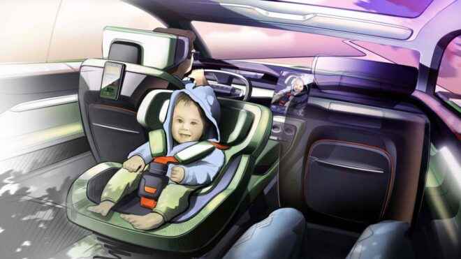 Skoda Vision 7S brings a new approach to child seat