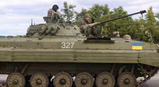 the Ukrainian army retakes Balaklia in its counter offensive in the