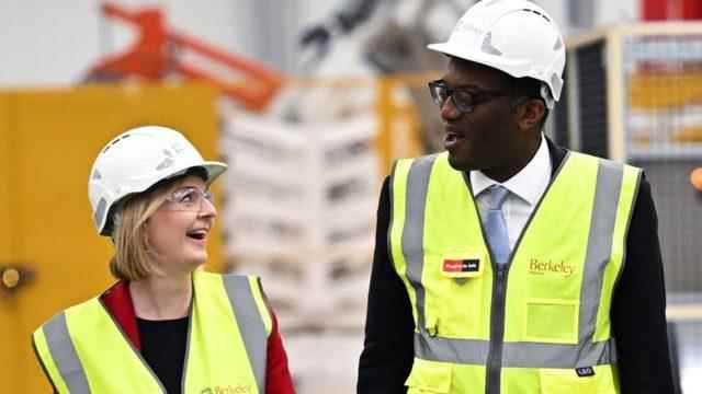 Liz Truss and former Finance Minister Kwasi Kwarteng