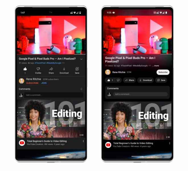 1666627204 659 YouTube just got more useful with design update