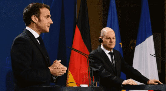 Between Olaf Scholz and Emmanuel Macron a meeting to ease