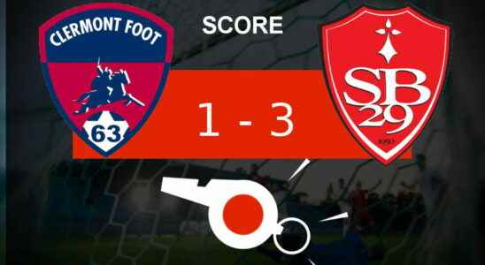 Clermont Brest great operation for Stade Brestois the summary
