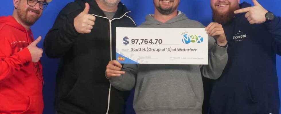 Group of 16 wins Lotto Max second prize