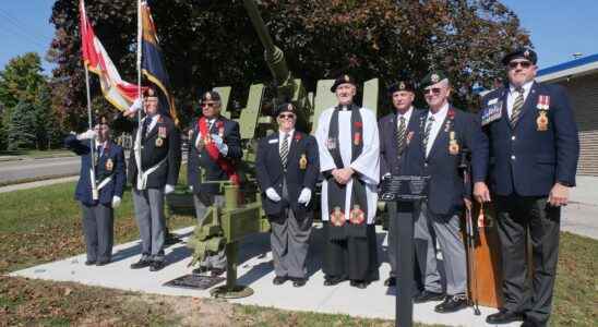 Legion re dedicates memorial gun