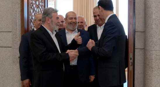 The Hamas delegation met with Syrian President Assad after 10