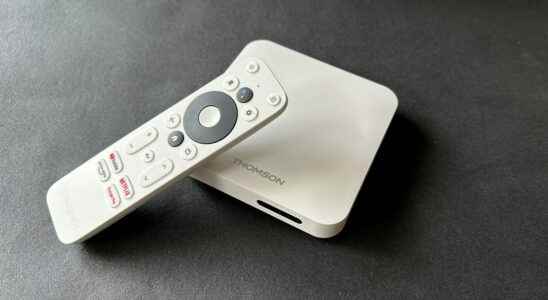 The Thomson THA100 is a small Android TV box that
