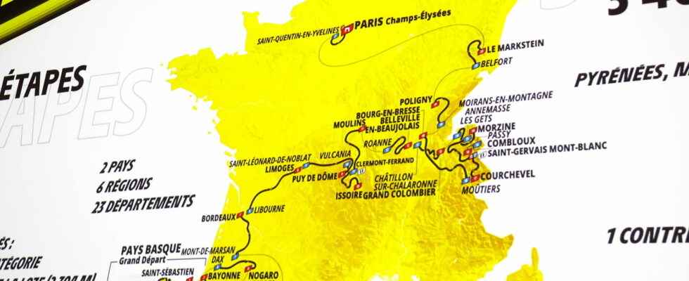 Tour de France 2023 map route Details of the route