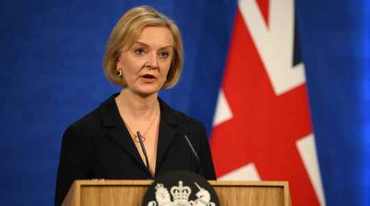 United Kingdom Prime Minister Liz Truss announces her resignation