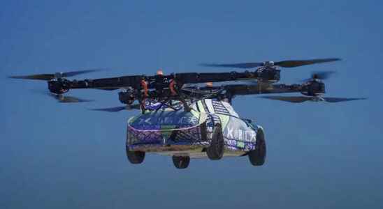 XPeng signed flying car goes to real flight test Video
