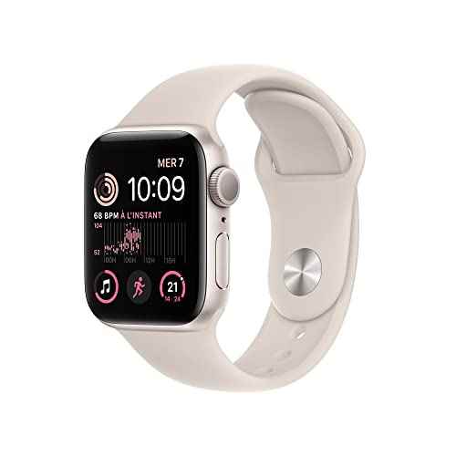 Connected watch APPLE WATCH SE 40MM Alu/Lumiere Stellaire