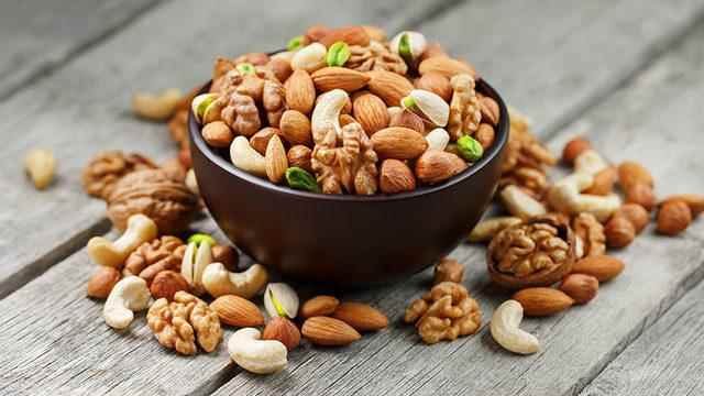 almond peanut walnut