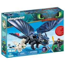 Playmobil Dragons 70037 Toothless and Harold with baby dragon