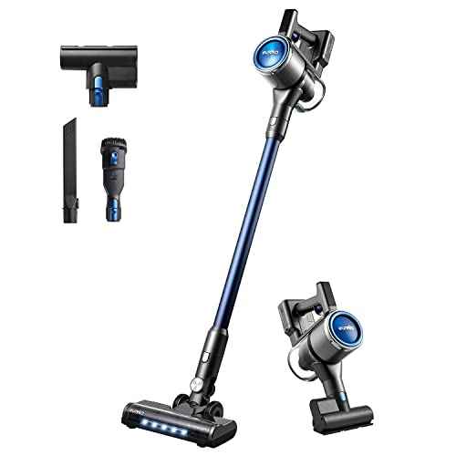 Eureka AK10 Lightweight Cordless Stick Vacuum 26KPa, 450W Powerful BLDC Motor Cordless Vacuum Cleaner Deep Cleaning Multi-Surface, 60 Minutes Runtime, Removable Battery LED Display
