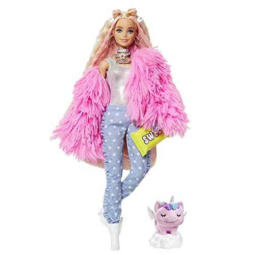 Mattel Barbie doll extra pink jacket