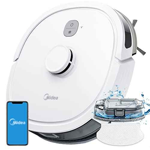 Robot Vacuum Cleaner: Midea M6 Robot Vacuum & Mop Pet Hair Floor Mopping Robot Connected Autonomous Vacuum Cleaner Robot with Strong Suction for Pet Hair and Carpets