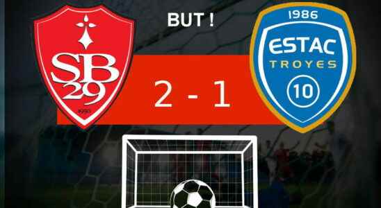 Brest Troyes Stade Brestois leads the score for the