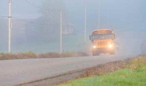 Fog forces school bus cancellations across region