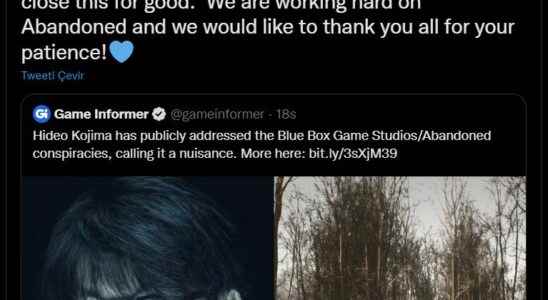 Hideo Kojima is fed up with Blue Box
