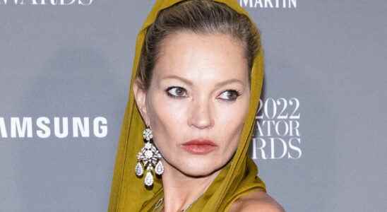 Kate Moss dares the completely transparent dress on the red