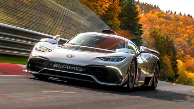Mercedes AMG One breaks Nordschleife record Video