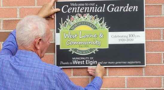 Societys centennial plaque erected in West Lorne
