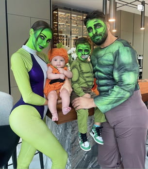 Stars celebrate Halloween with family