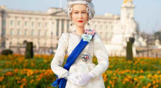 Toys and figurines in tribute to Queen Elizabeth II