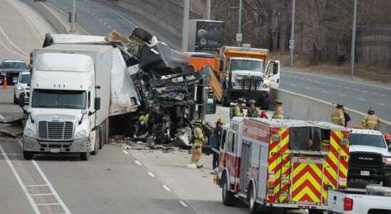 Trucker hospitalized after Hwy 402 crash convictions of driving related charge