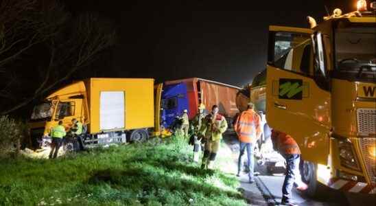 Two injured and considerable havoc due to truck accident on
