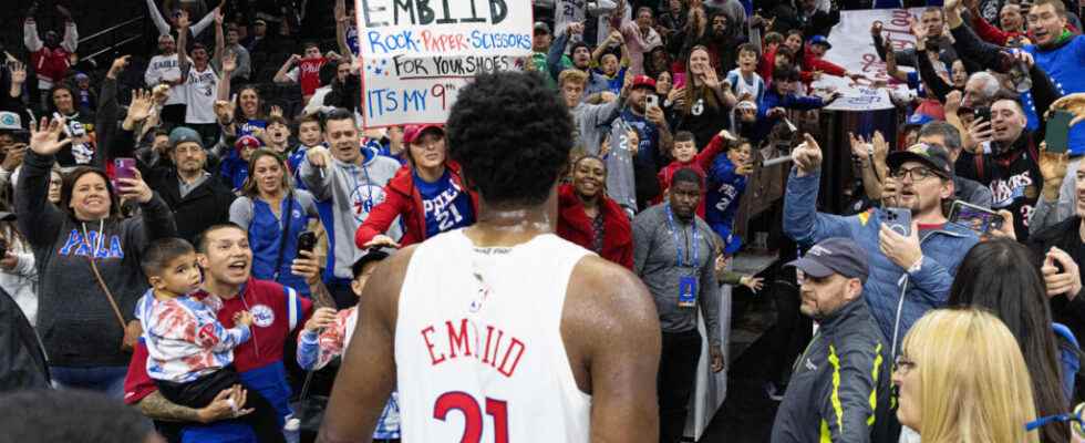 record performance of Cameroonian Joel Embiid in the NBA