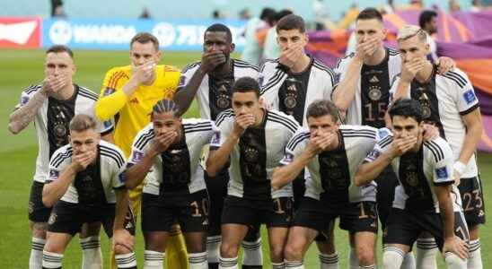the Germans tackle Fifa by covering their mouths