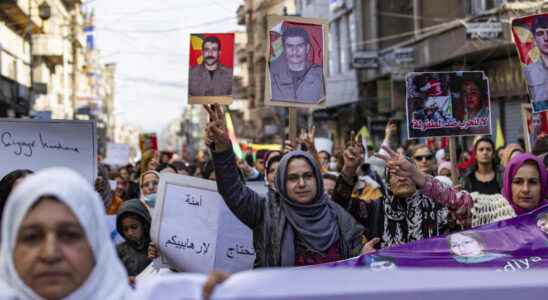 thousands of Kurds demonstrate against Turkish strikes